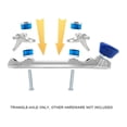 thumbnail image 4 of 1 Pair Roller Skate Triangle Trucks,Roller Skate Plate Replacement Double Action Trucks Roller Skating Accessories, 4 of 5