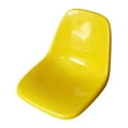 thumbnail image 2 of Asiento de cubo moldeado Asiento de cubo de plástico Cafés Fácil de instalar Restaurantes de repuesto Silla con respaldo de plástico para comidas come amarillo, 2 of 8