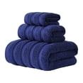 thumbnail image 2 of Toalla De Baño Toallas de baño de 3 piezas,de fibra superfina,suaves y absorbentes,ideales para el baño o spa (azul oscuro). Rkxzt, 2 of 9