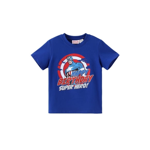 Camiseta Disney Marvel Capitán América para cumpleaños de 2 a 9 años