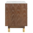 thumbnail image 3 of SAFAVIEH Justice Retro Rustic 2 Drawer Nightstand, Walnut/White Washed, 3 of 15