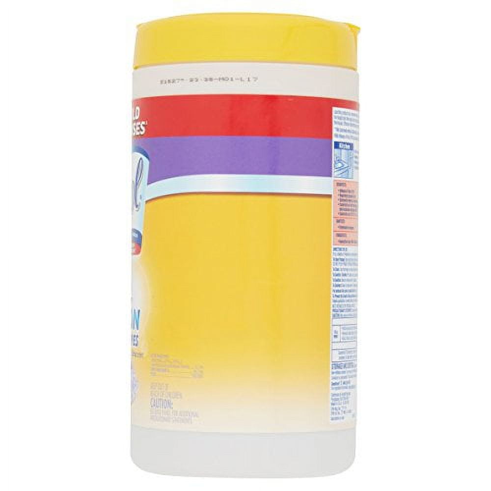 Lysol Dual Action Disinfecting Wipes, Citrus, 75 Count (Pack of 3)