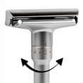 thumbnail image 4 of Adjustable Double Edge Classic Safety Razor (1 Razor & 5 pcs Titanium Coated Blades), 4 of 8