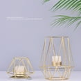 thumbnail image 4 of Metal Gold Candle Holder for Table Centerpiece, Candle Stand Wrought Iron Geometric Candle Holders Decorative Tea Light for Home Decor Table Decorations Centerpiece Crafts Clearance, 4 of 4