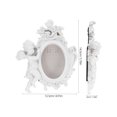 thumbnail image 2 of OULII White Resin Praying Angel Figurine Photo Frame Cute Decorative Tabletop Display for Home Office 4x6, 2 of 7
