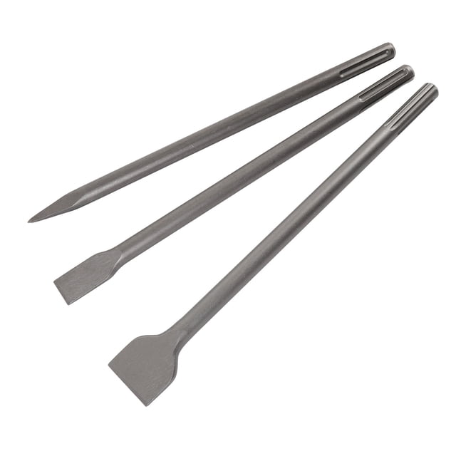 Juego De Cinceles Para Hormigón, Vástago De 5 Ranuras, Cinceles Para Martillo Perforador De Estructura Pesada, Punto De Demolición Eficiente, Escala Plana Para Eliminación De