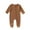 Brown, variant on LYHaoo Baby Boys Bodysuits Soft Footed Pajamas With Snap Buttons For Toddler 1 12 Months Warm Winter Fall Outfit Boys Jumpsuit Romper 9-12 Months Beige(Toddler)