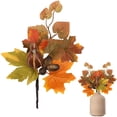 thumbnail image 3 of Artificial Fall Stems,Artificial Berry Picks Fall Picks with Pumpkin Maple Leaves Branches Decorations,Artificial Maple Leaves Branch for Home Harvest Farmhouse Thanksgiving Table Decor,Z1_Green, 3 of 3