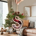 thumbnail image 5 of Outoloxit Personalized Christmas Ornaments DIY Letter Pendants - Durable Wooden/Felt Alphabet Decor for Xmas Tree Home Decor, Stocking, Mantel, Gift Tag Holiday Hanging Decorations, 5 of 8