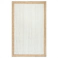 thumbnail image 1 of nuLOOM Tapis de Jute Eleonora Tissé à la Main, 8' x 10', Blanc, 1 of 4
