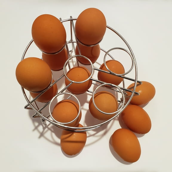 ITPCINC Stainless Steel Egg Steamer Rack for Instant Pot, Pressure Cooker, Boiling Pot Stackable Steamer Trays 2 Pack