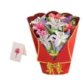 thumbnail image 4 of veasfak Bouquet Greeting Card with Note Card and Envelope Romantic Birthday Card for Mom B, 4 of 9