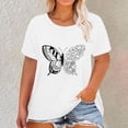 thumbnail image 2 of Womens Plus Size Tops Round Neck Graphic Tshirts Casual Loose Fit Cute Tee, 2 of 5