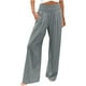 thumbnail image 1 of Pantalones de verano para mujer, pantalones casuales holgados de cintura alta y pierna ancha a la moda para mujer (XL), 1 of 5