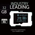 thumbnail image 4 of Amplim 32GB MicroSD Card, 2 Pack Micro SD Memory Plus Adapter, MicroSDHC Class 10 UHS-I U1 V10 TF, 4 of 9