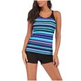 thumbnail image 1 of Women Plus Size Takini High Waist RuffleSwimwear Swimuit Female Retro Bikini Set, 1 of 9