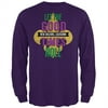Mardi Gras Let the Good Times Roll Mens Long Sleeve T Shirt Purple X-LG