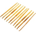 thumbnail image 1 of unbranded 10Ud Dorados De Aluminio Para Crochet Ideales Para Bufandas Guantes Tejidos, 1 of 5