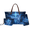 Blue Deer Cross Print, variant on Tutolipy Wolf Heart Print 3 Pcs Makeup Bag Set for Ladies, Wear Resistant Portable Tote Handbag with Street Fashion Hand Tote Bag for Daily