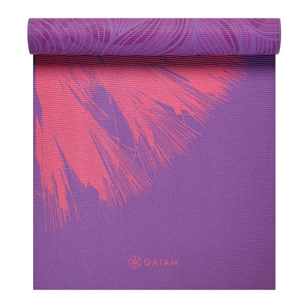 Gaiam Premium Print Reversible Yoga Mat, Dandelion Roar, 6mm Walmart