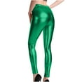 thumbnail image 6 of Aloohaidyvio Terra and Sky Pants Plus Size,Women's High Elasticity High Waist Shiny Leather Skinny Pants, 6 of 6