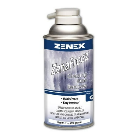 Zenex ZenaFreez Chewing Gum Remover - 6 Cans, Chewing Gum Removal from Carpet By ZENEX (Best Way To Remove Chewing Gum From Carpet)