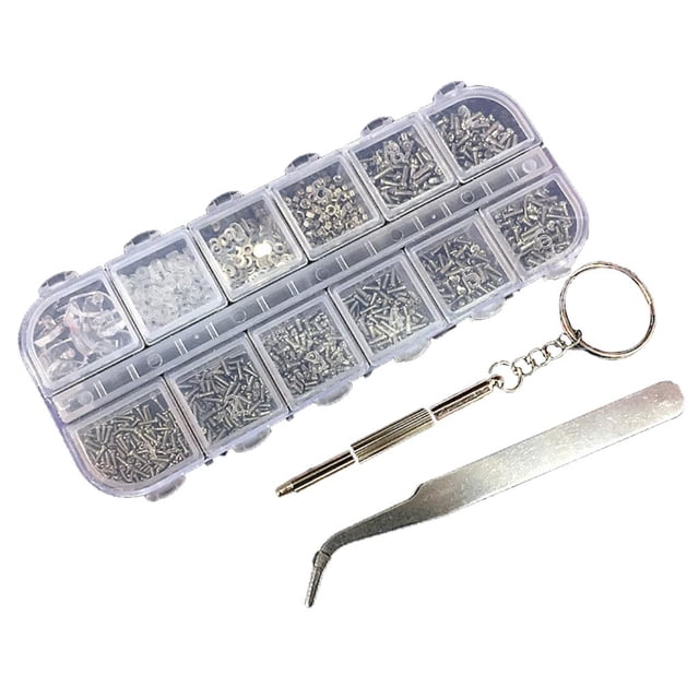 Gafas de de Reparación de Anteojos Tornillos Almohadilla para La Y Micro Destornillador Pinzas - Con herramientas Yinane Hardware de reparación de ópticos