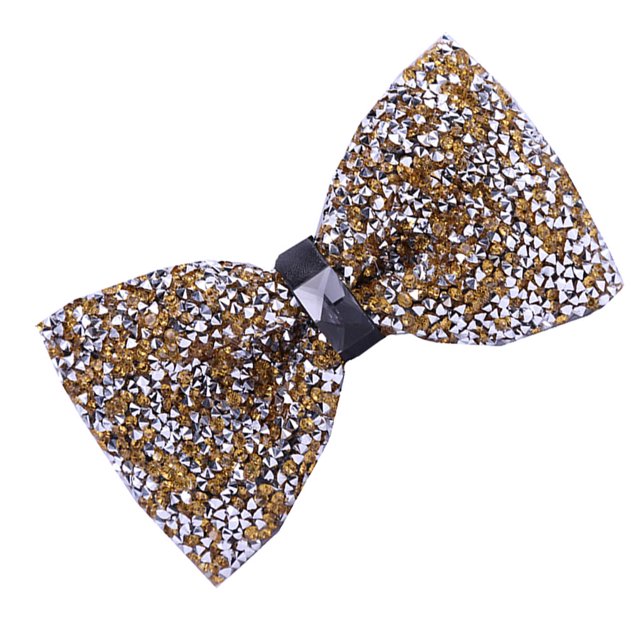 Sonducket Lazos de diamantes de imitación, lazos de cristal, corbata ornamental ostentosa, accesorio de ropa ajustable a la moda para banquetes y Accesorios de disfraces catorce Sonducket AP009820-14B