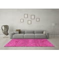 thumbnail image 3 of Ahgly Company Indoor Round Abstract Pink Modern Area Rugs, 8' Round, 3 of 4
