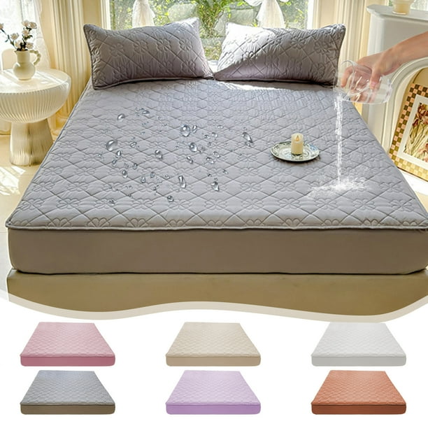 Protector de colchón 35,4x78,7 in | Funda de cama ajustada de estiramiento suave | Antideslizante, fibra elástica, protección total | Poliéster, Múltiples Colores | Resistente a manchas y arrugas