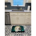 thumbnail image 3 of Halloween Scary Miniature Schnauzer White Machine Washable Memory Foam Mat, 3 of 4