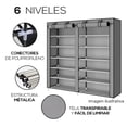thumbnail image 3 of Zapatera Mueble para Zapatos Practiksa Organizador con Varios Compartimientos Color Gris, 3 of 5