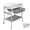 Gray, variant on 2 in 1 Baby Bathtub with Changing Table, Cuoote Waterproof Diaper Changing Station Portable Changing Table