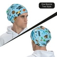 thumbnail image 6 of Pofeuu Animal Pirate Print Beanie Hat for Men and Women Winter Warm Hats Knit Slouchy Thick Skull Cap, 6 of 7