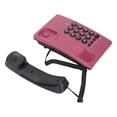thumbnail image 2 of Desktop Landline, Wired Telephone Wearable Button Pauseable Last Number   For Office For Home Rose Red, 2 of 8
