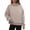Khaki bb2, variant on Lenpel Oversized Sweatshirts for Women Casual Mock Neck Long Sleeve Basic Shirts Loose Fit Solid Color Pullover Tops(White bb2,X-Large)