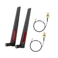 thumbnail image 1 of Antena 8dbi antena de rojo 2pcs m.2 ngff Tarjeta de rojo inalámbrica cable de conexión 2 8dbi ac688 antena de rojo antena inalmbrica antena de enrutador antena de enrutador, 1 of 7