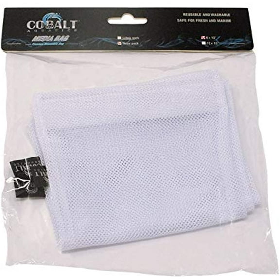 Cobalt Aquatics Coarse Hook & Loop Mesh Bag, 6 x 10-3 Pack,52051