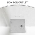 thumbnail image 2 of Metal Outlet Box Protective Outlet Box Outdoor Socket Box Stainless Steel Socket Box with Lock, 2 of 9