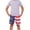 Blue Digital lines, variant on Boy's USA American Flag Microfiber Swim Trunk Boardshorts with Cargo Pokcet-7110B-prt 2-8