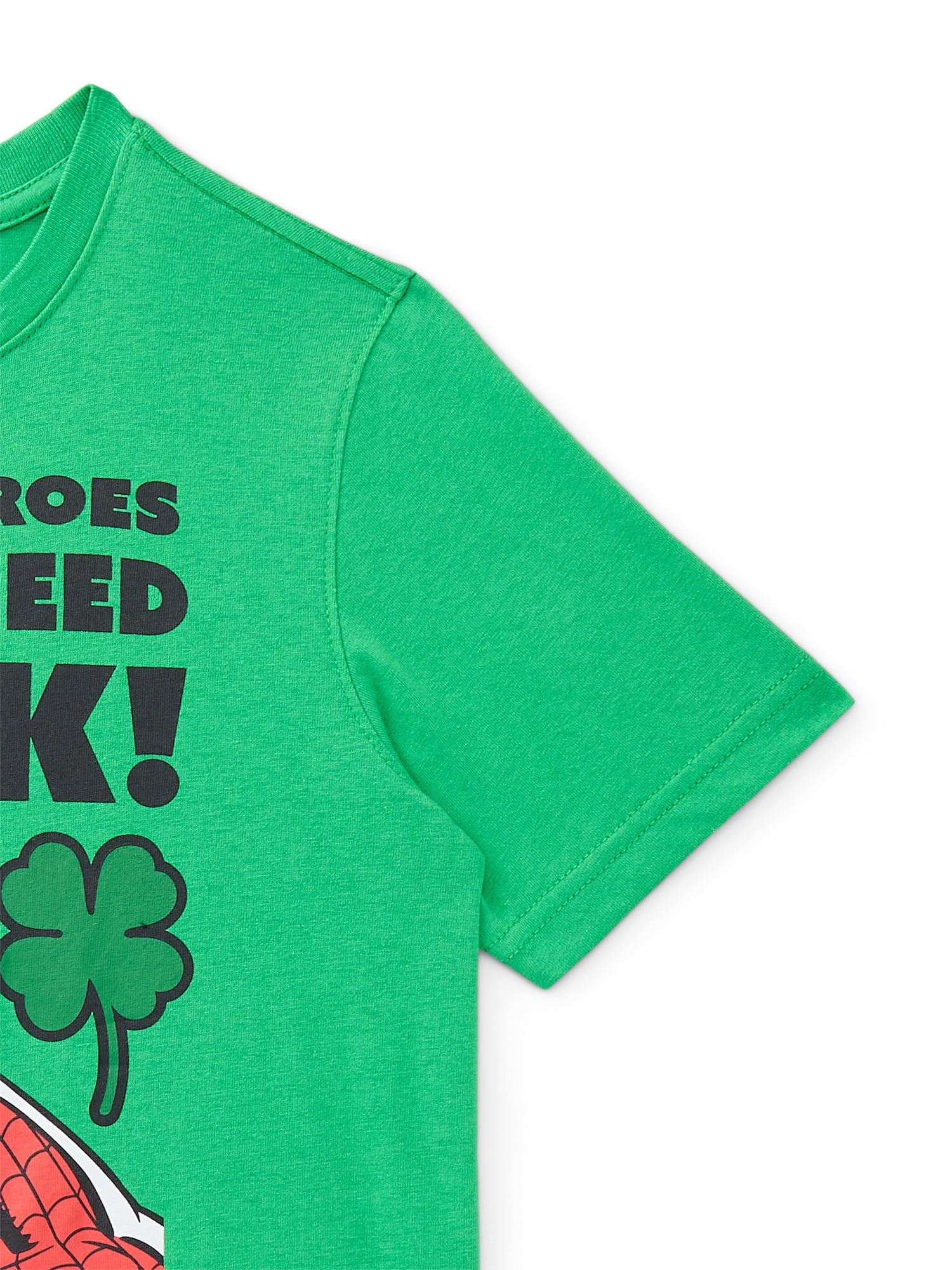 Marvel's Spider-Man Boys St. Patrick's Day Graphic Tee with Short Sleeves, Sizes 4-18