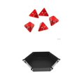 thumbnail image 1 of Juego de dados 50x D4, bandeja de dados hexagonal plegable Bandeja rodante de dados Soporte de dados de para RPG Bandeja de almacenamie Sunnimix Bandeja de Dados de Dragones y Mazmorras, 1 of 8