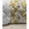 thumbnail image 3 of Floral Down Alternative Comforter, Abstract Nostalgia Pattern with Retro Blooms and Leaves Romantic, Microfiber Quilt for All Season, 5 Sizes, Charcoal Grey Mint Green, by Ambesonne, 3 of 3