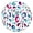 Tropic, variant on Wrinkle-Free Round Table Cover - Kawaii Cartoon Character Elastic Edge Tablecloth, Waterproof & Easy to Clean for Picnics and Gatherings