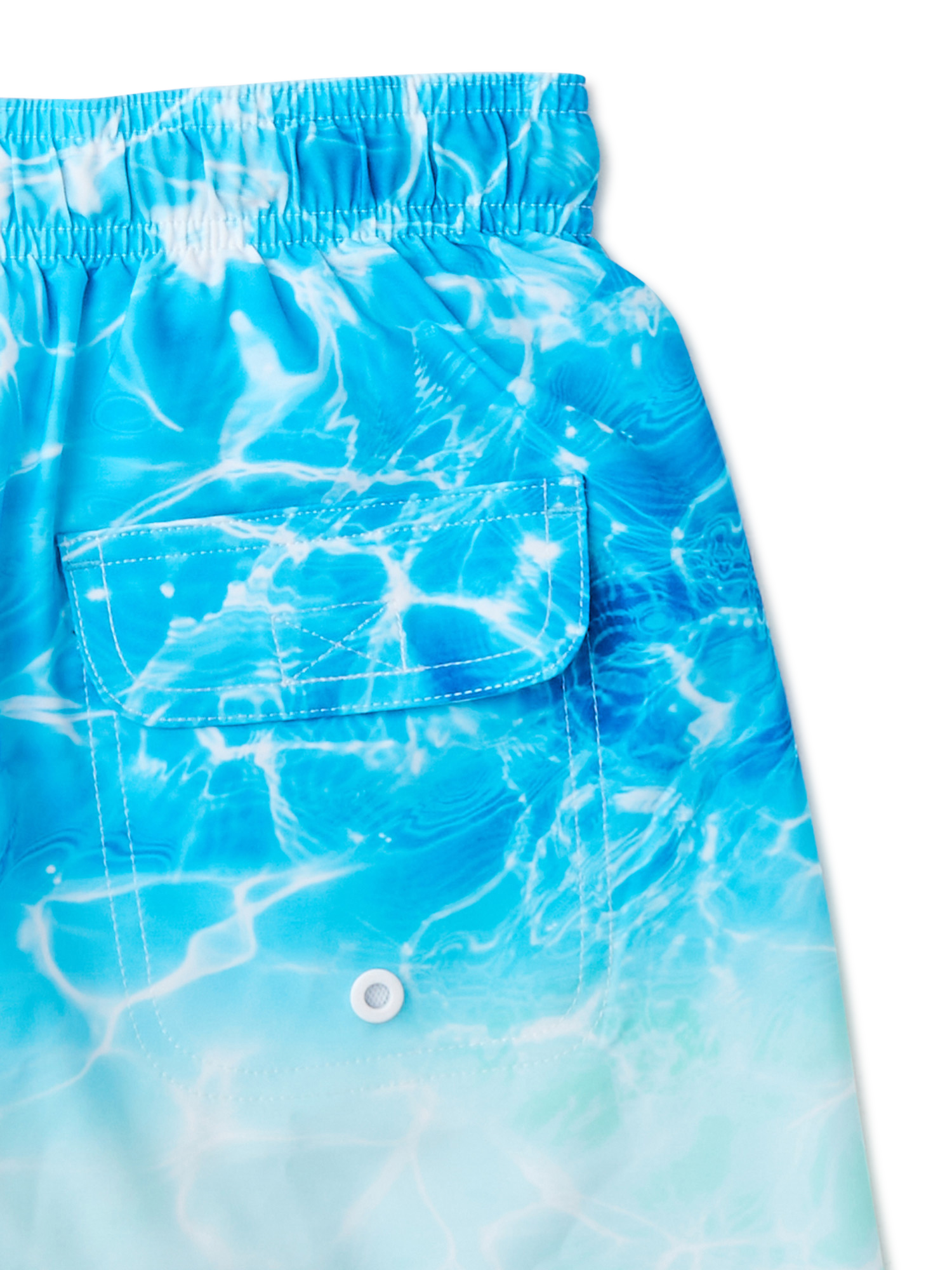 Wonder Nation Boys’ Quick Dry Swim Trunks with Elastic Waist, UPF 50+, Sizes 4-18 & Husky