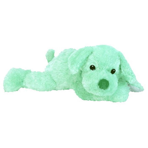 green dog stuffed animal