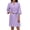 Lavender, variant on Women Terry Cloth Robes Absorbent Towel Robe Knee Length Soft Bathrobe 3/4 Sleeve Spa Robe with Pockets -