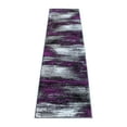 thumbnail image 6 of Flash Furniture Rylan Rectangular Contemporary Grey, Purple Area Rug, 2' x 7', 6 of 6