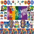 thumbnail image 2 of Disney Inside Out 2 Birthday Decorations Joy Tableware Cups Plates Balloons Character Kids Party Supplies, 2 of 5