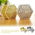 thumbnail image 3 of Gift Box Wedding Plated Plastic Favor Case Candy Snack Storage Box for Party gold hexagon, 3 of 9